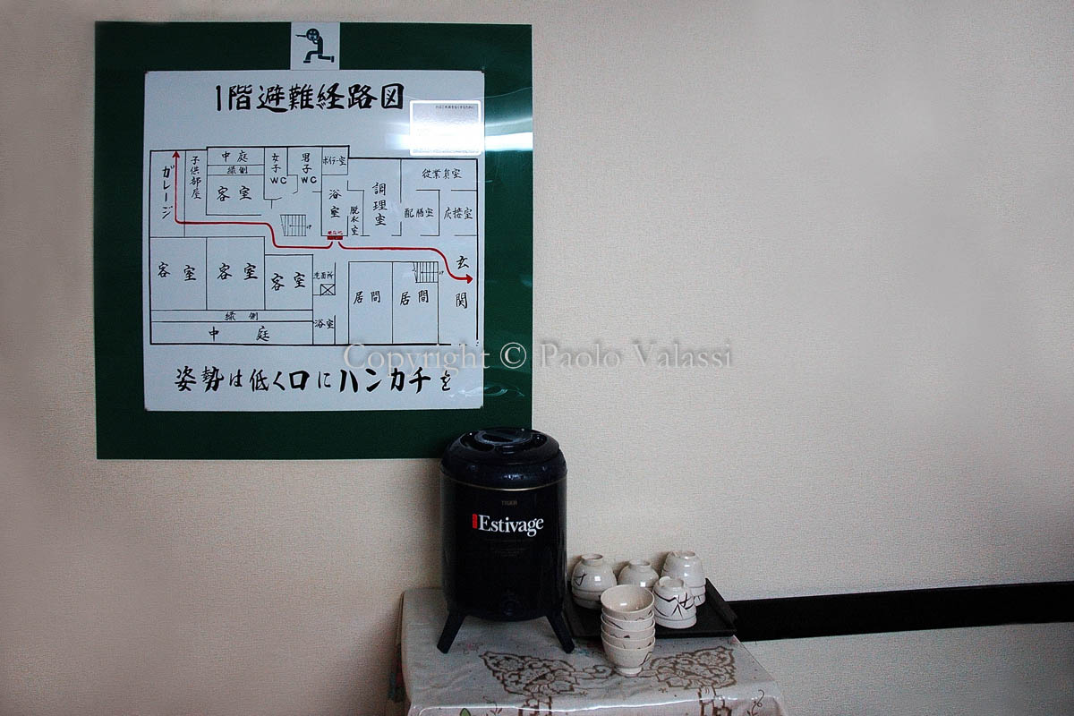 Japan - Ryokan - Traditional inn - Emergency exit