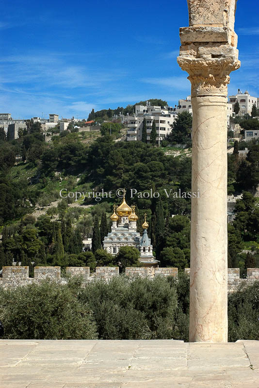 Israel - Jerusalem - Temple Mount and Maria Maddalena church
