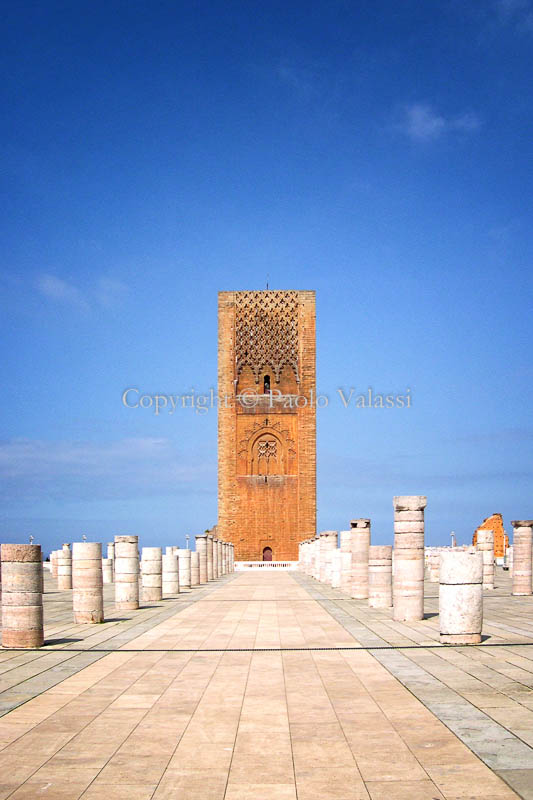 Morocco - Rabat - Mohammed V Mausoleum - Hassan Tower