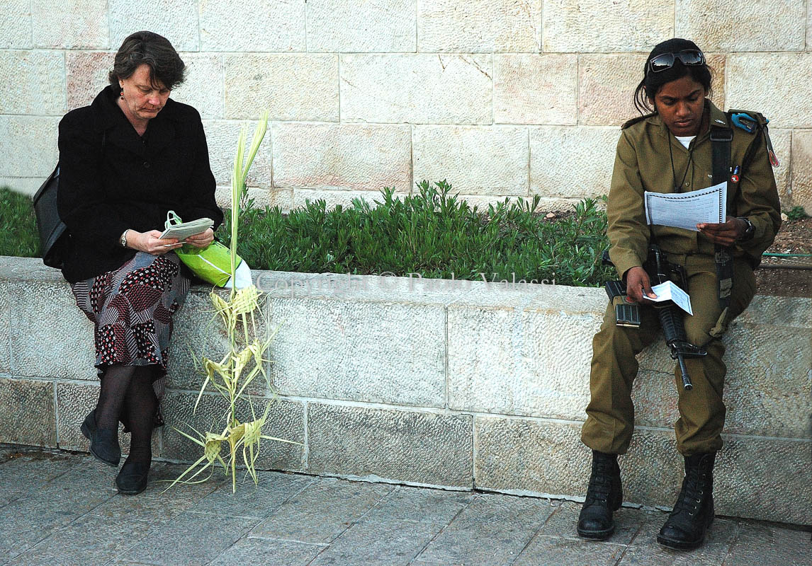 Israel - Jerusalem - Western Wall - Shalom