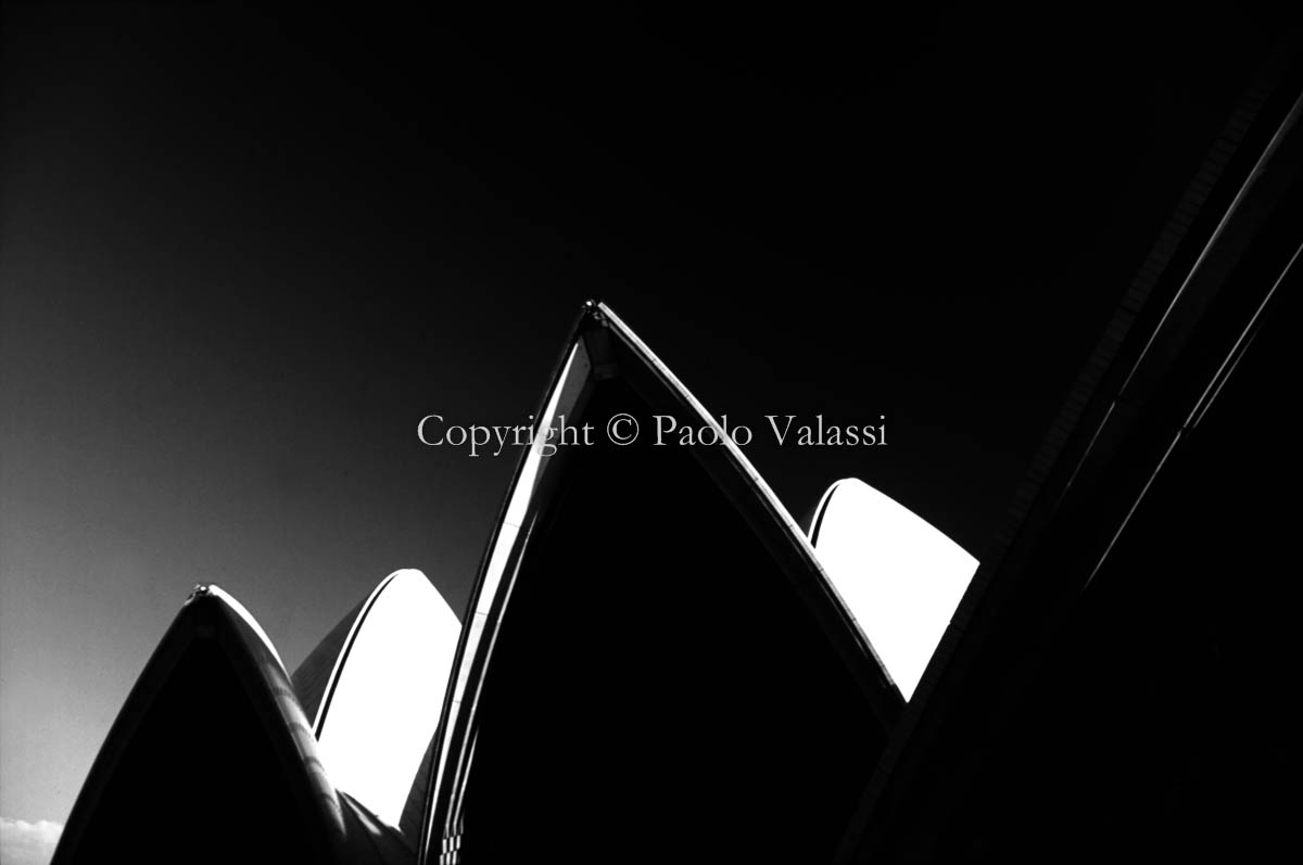 Sydney Opera House in bianco e nero Australia