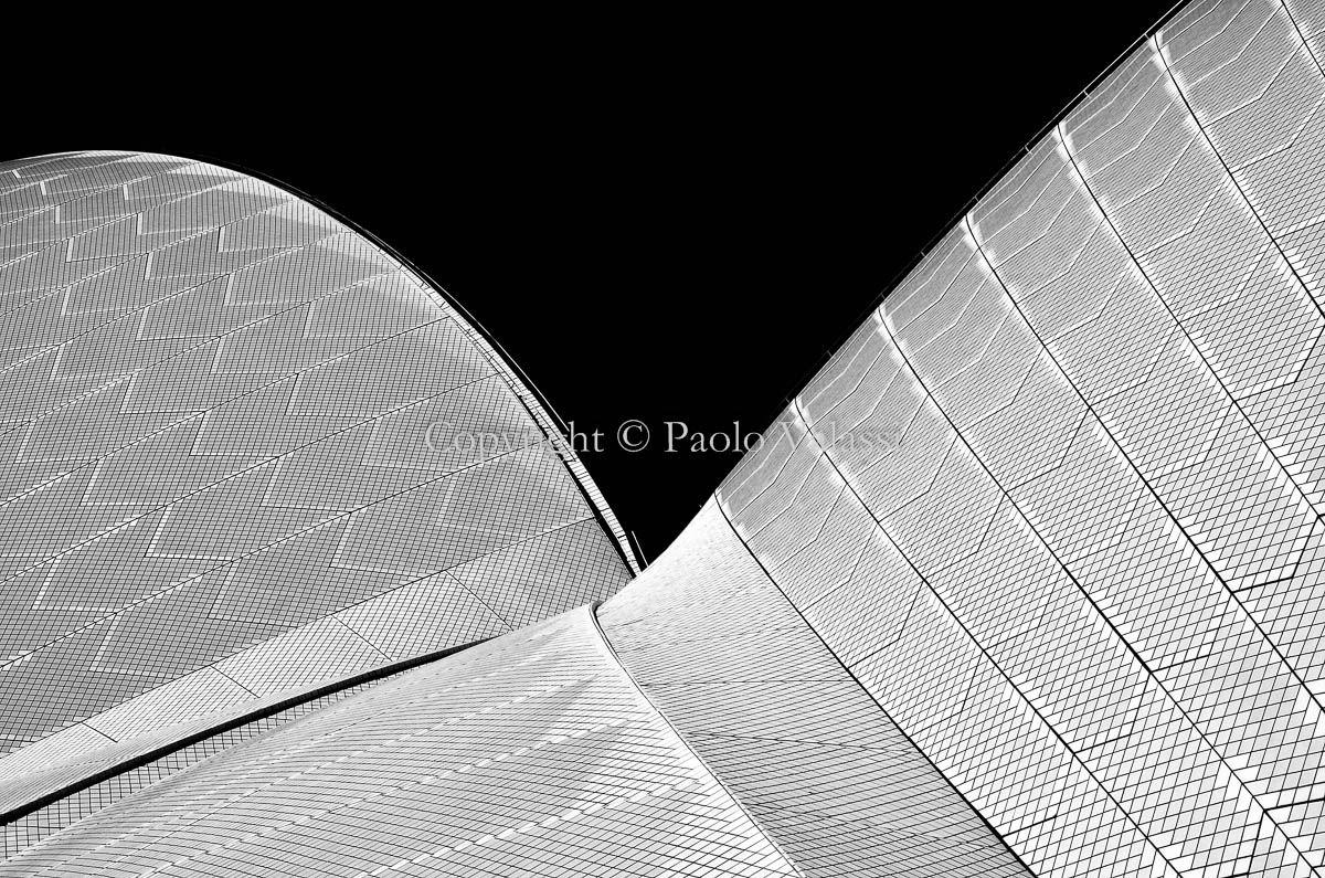 Sydney Opera House in bianco e nero Australia