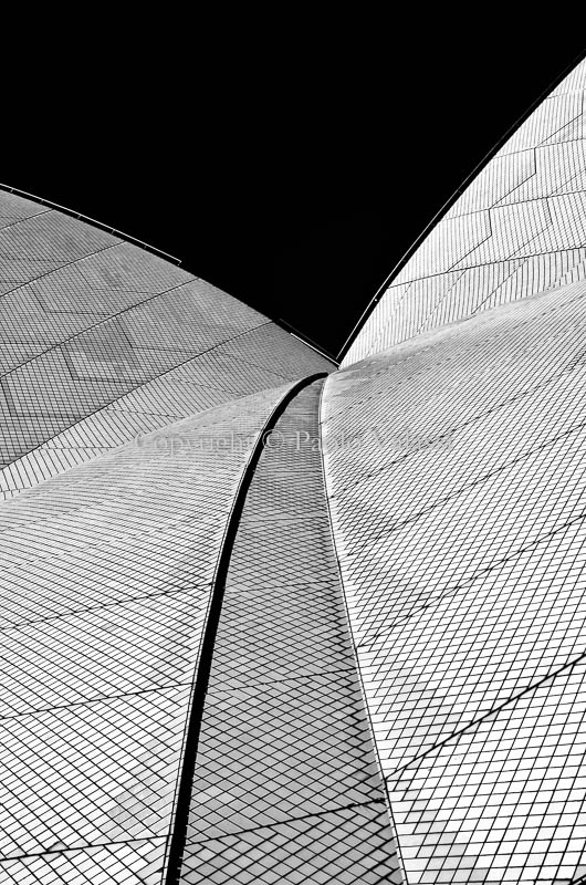 Sydney Opera House in bianco e nero Australia