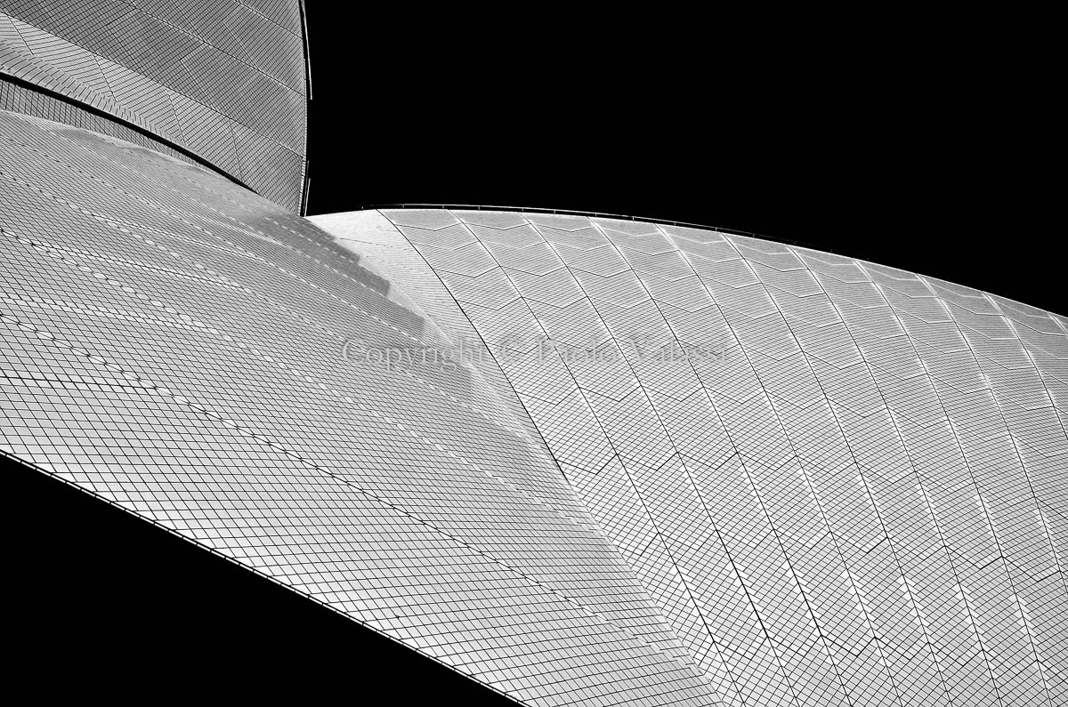 Sydney Opera House in bianco e nero Australia