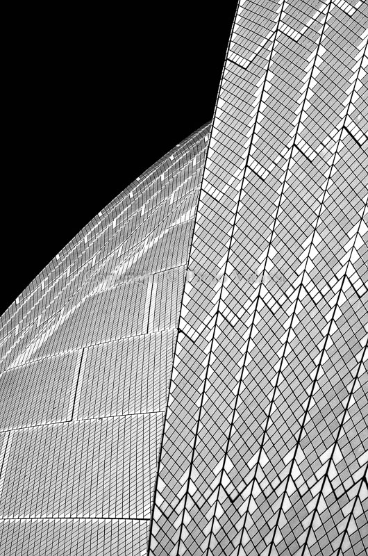 Sydney Opera House in bianco e nero Australia
