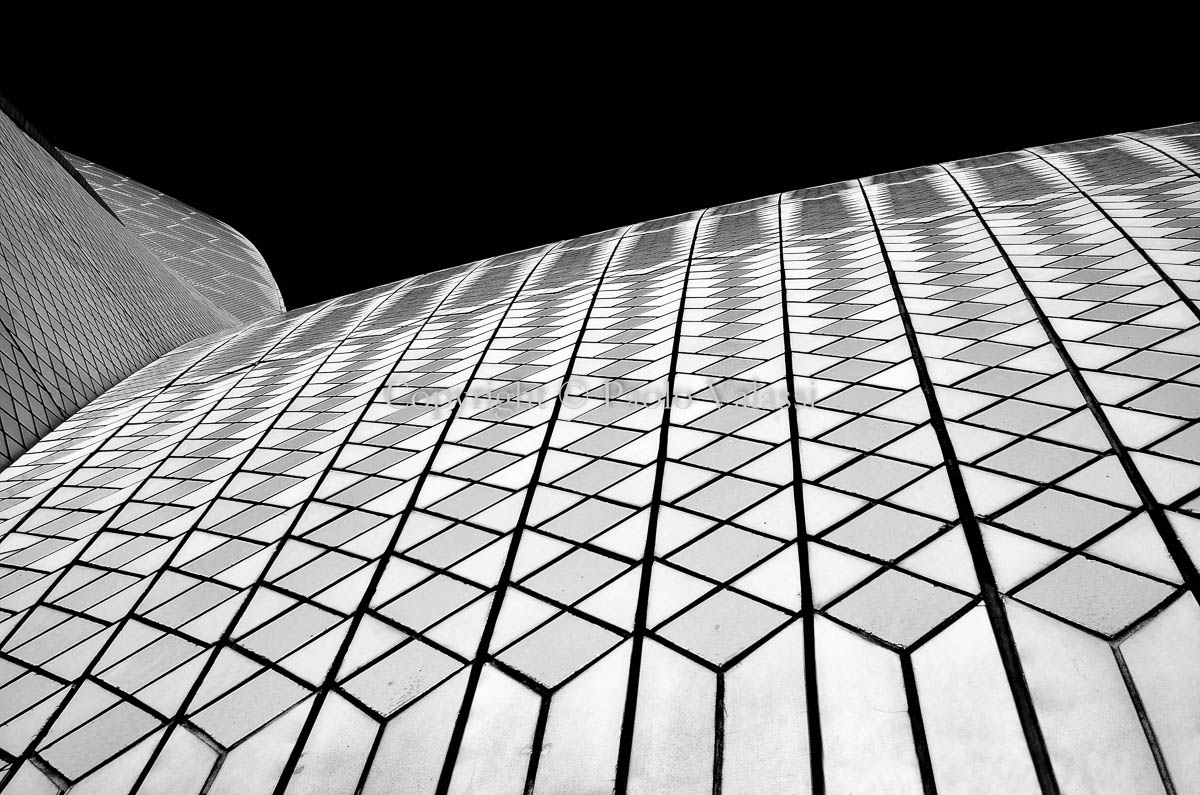 Sydney Opera House in bianco e nero Australia