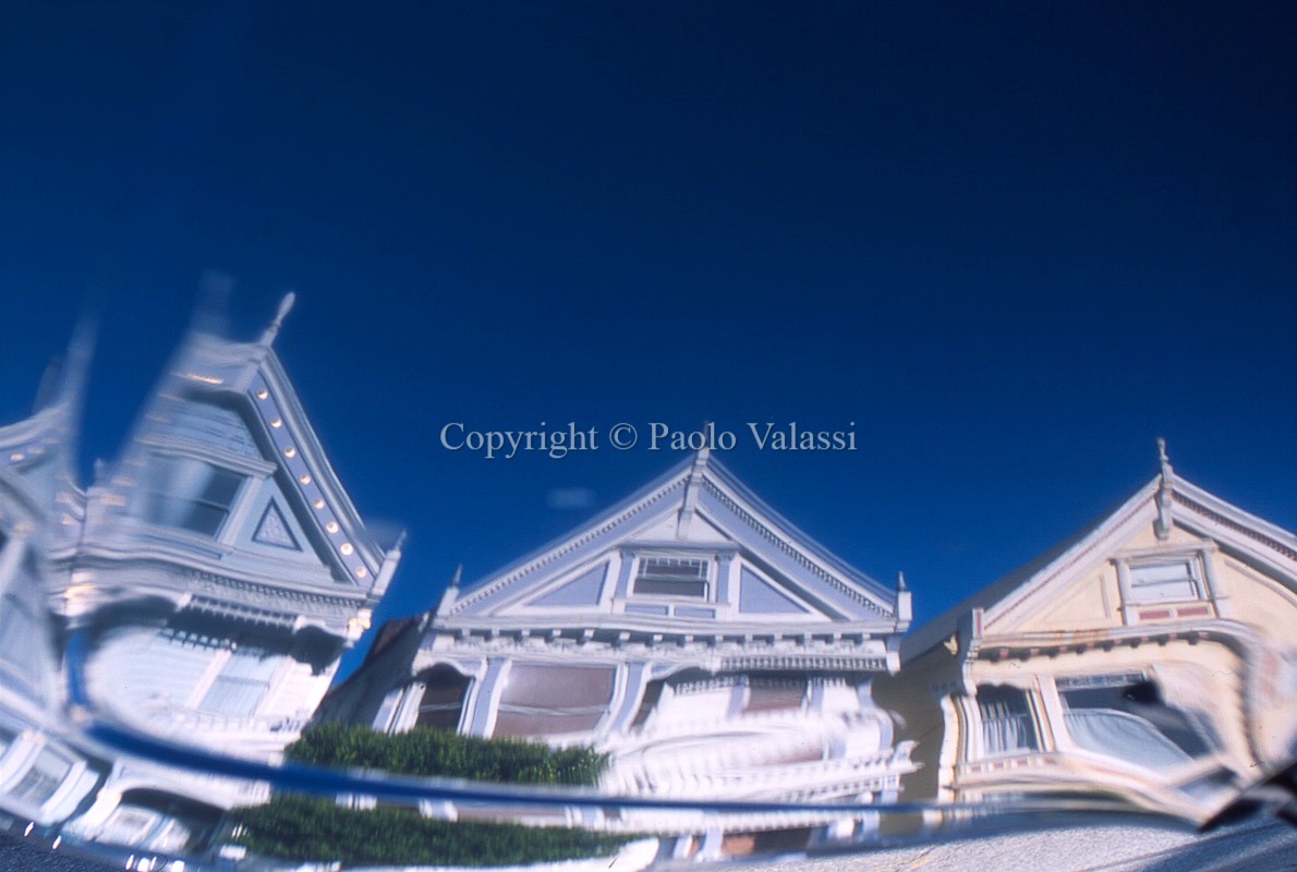 San Francisco - Alamo Square - Reflection