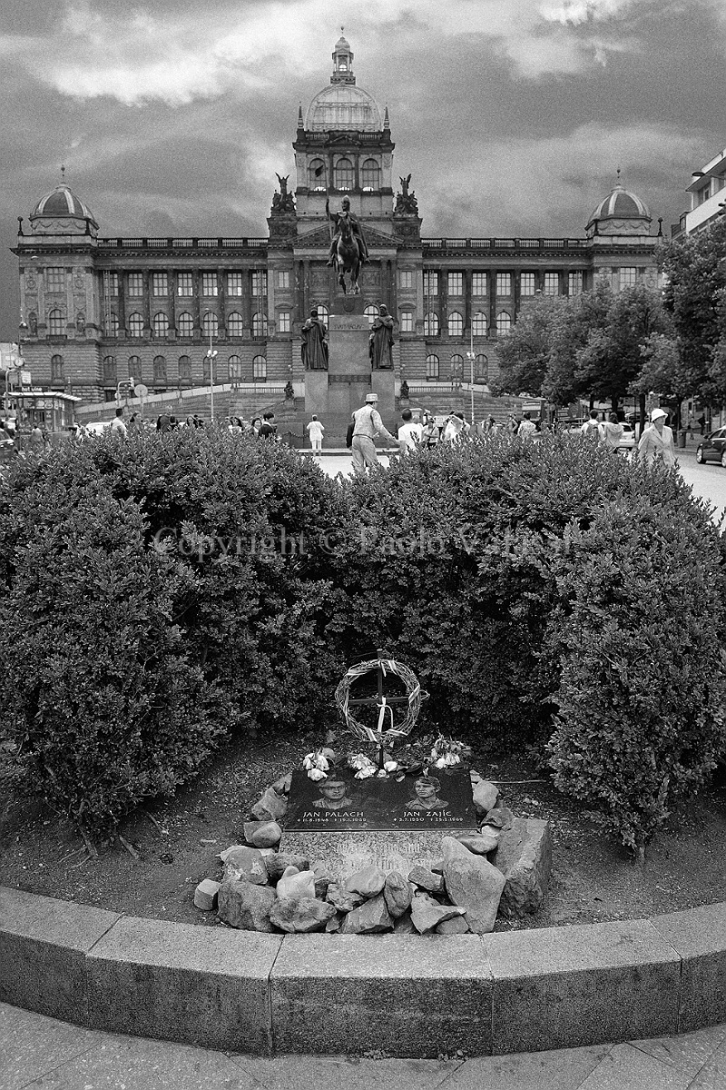 Prague - Vaclavske namesti - Jan Palach memorial