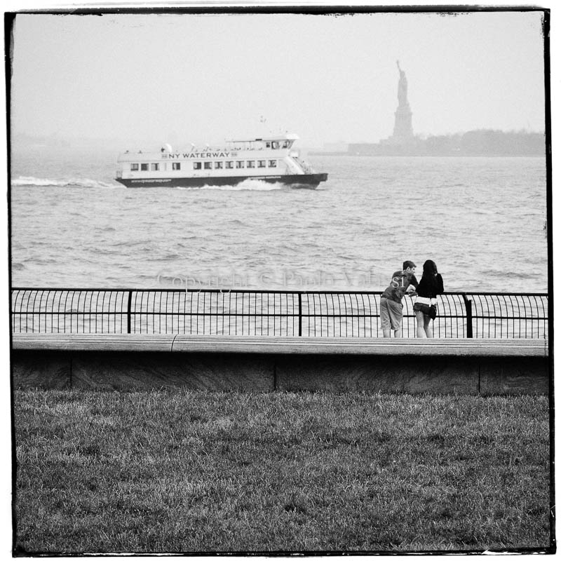 New York - Manhattan - Liberty Island view