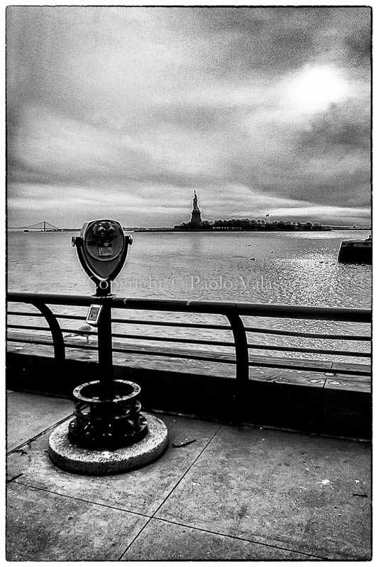 New York - Manhattan - Liberty Island view