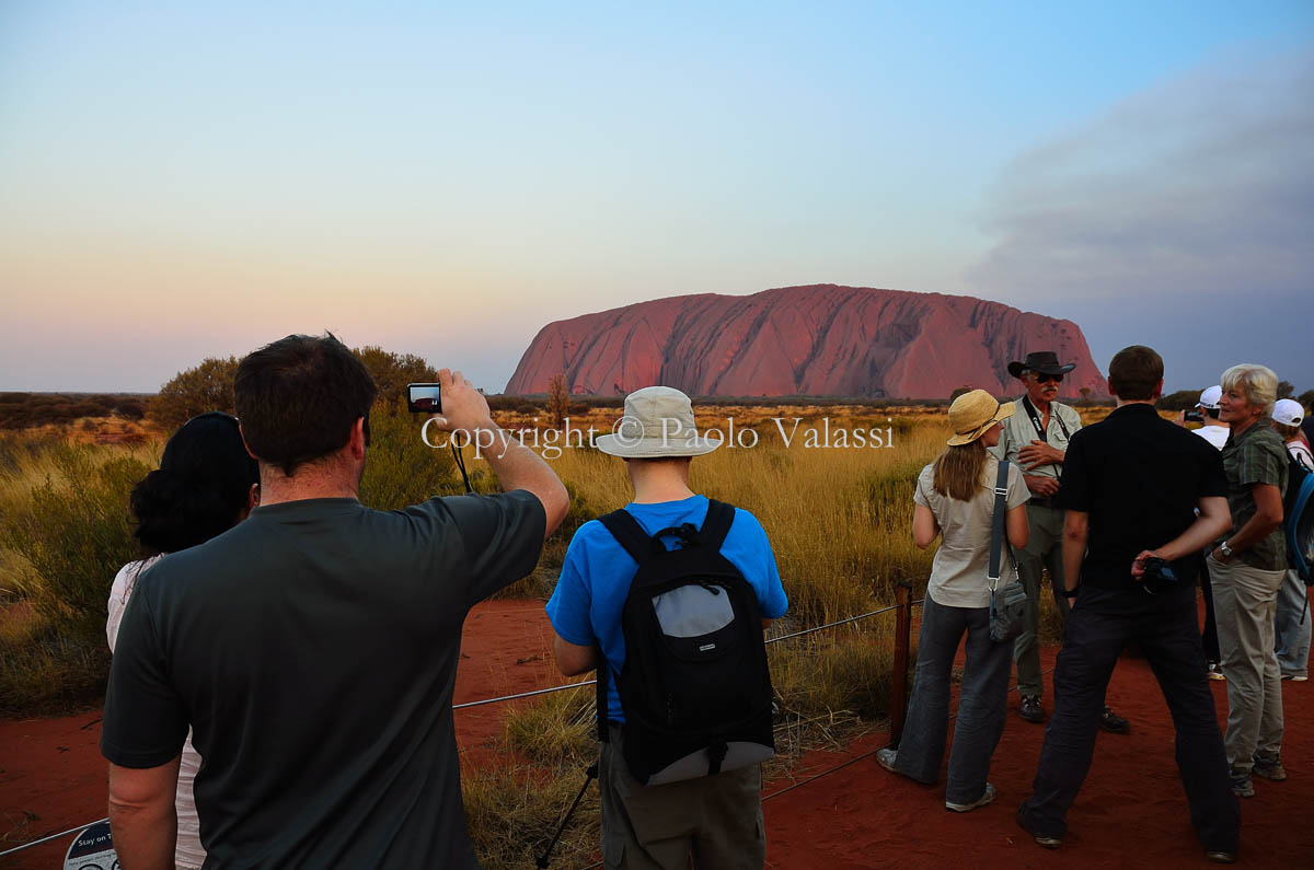 Australia Uluru Ayers Rock al tramonto sunset