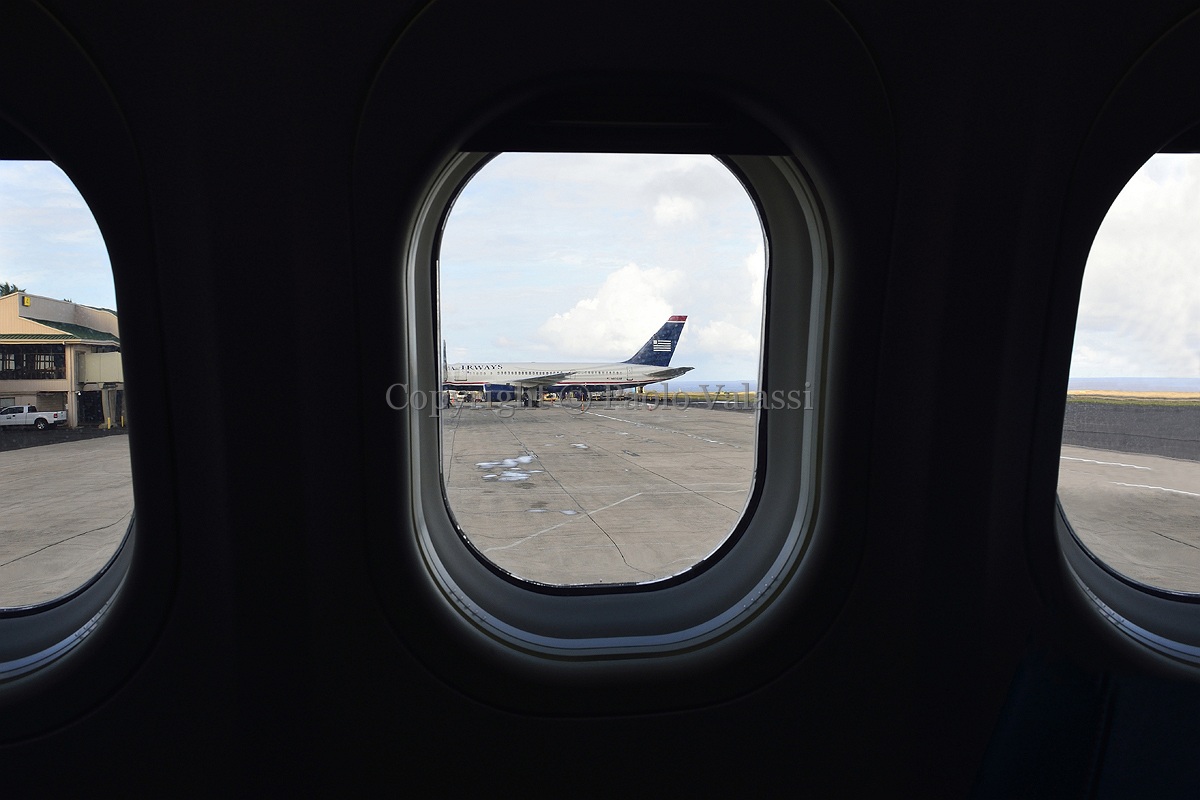 Daniel K. Inouye International Airport of Honolulu - Hawaii - onboard