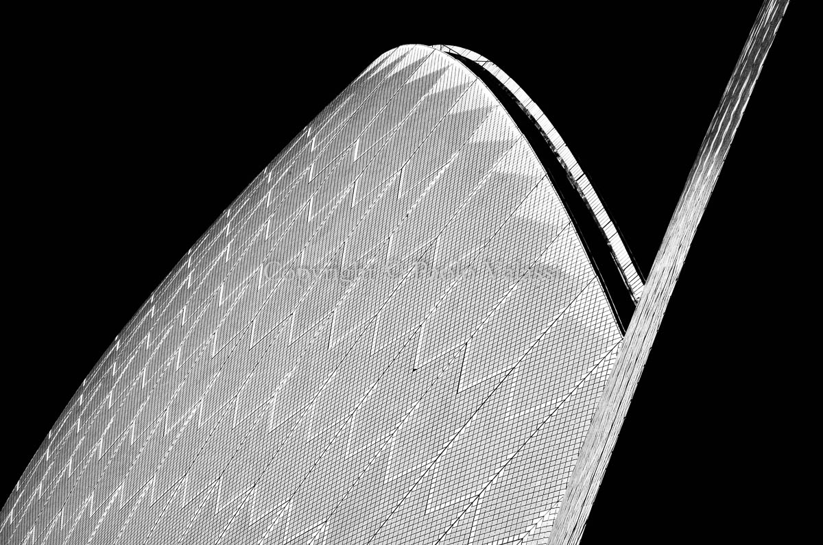 Sydney Opera House in bianco e nero Australia