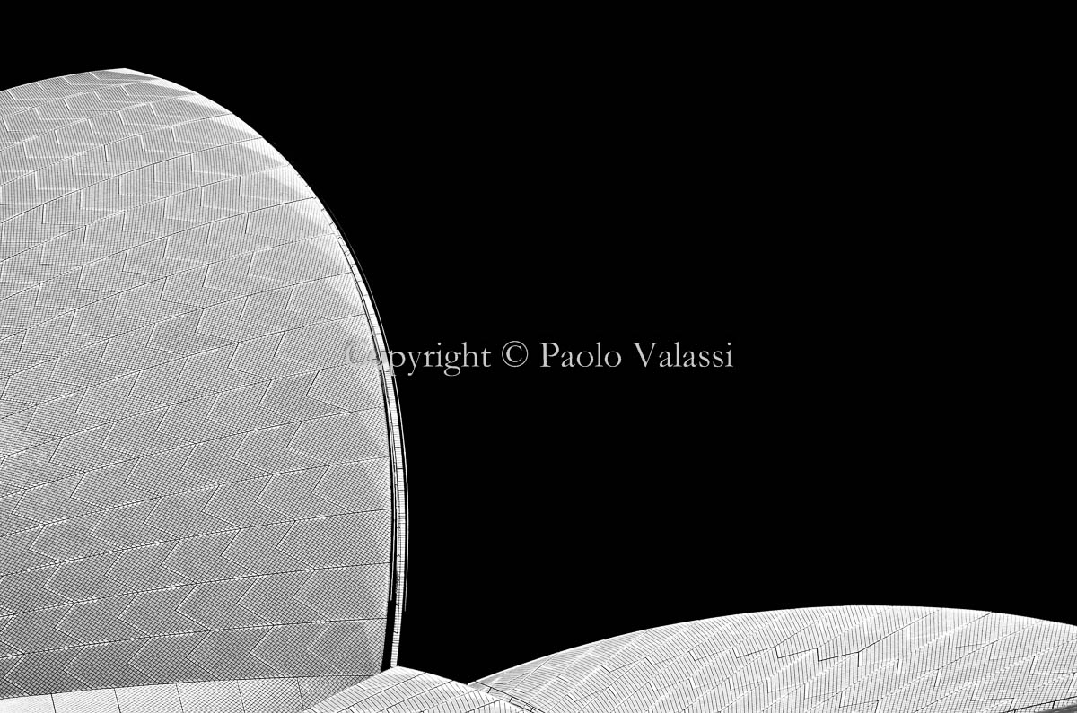 Sydney Opera House in bianco e nero Australia