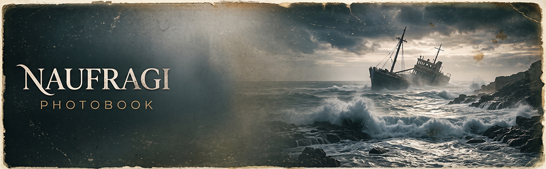 banner del libro fotografico Naufragi